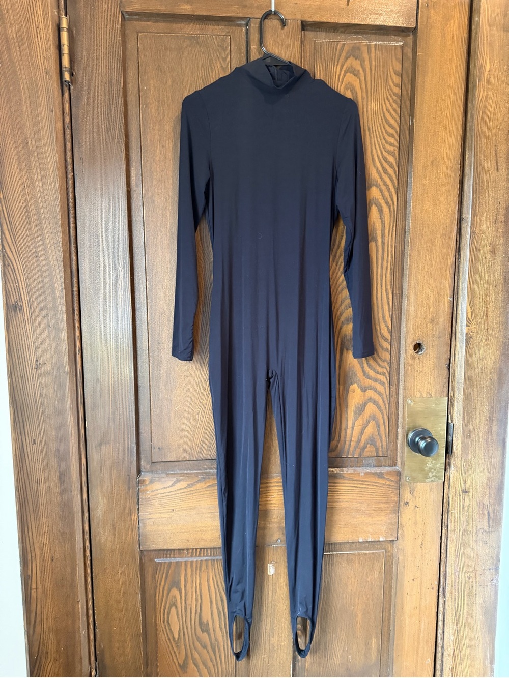 NWT naked wardrobe Black Long Sleeve Jumpsuit Bodysuit